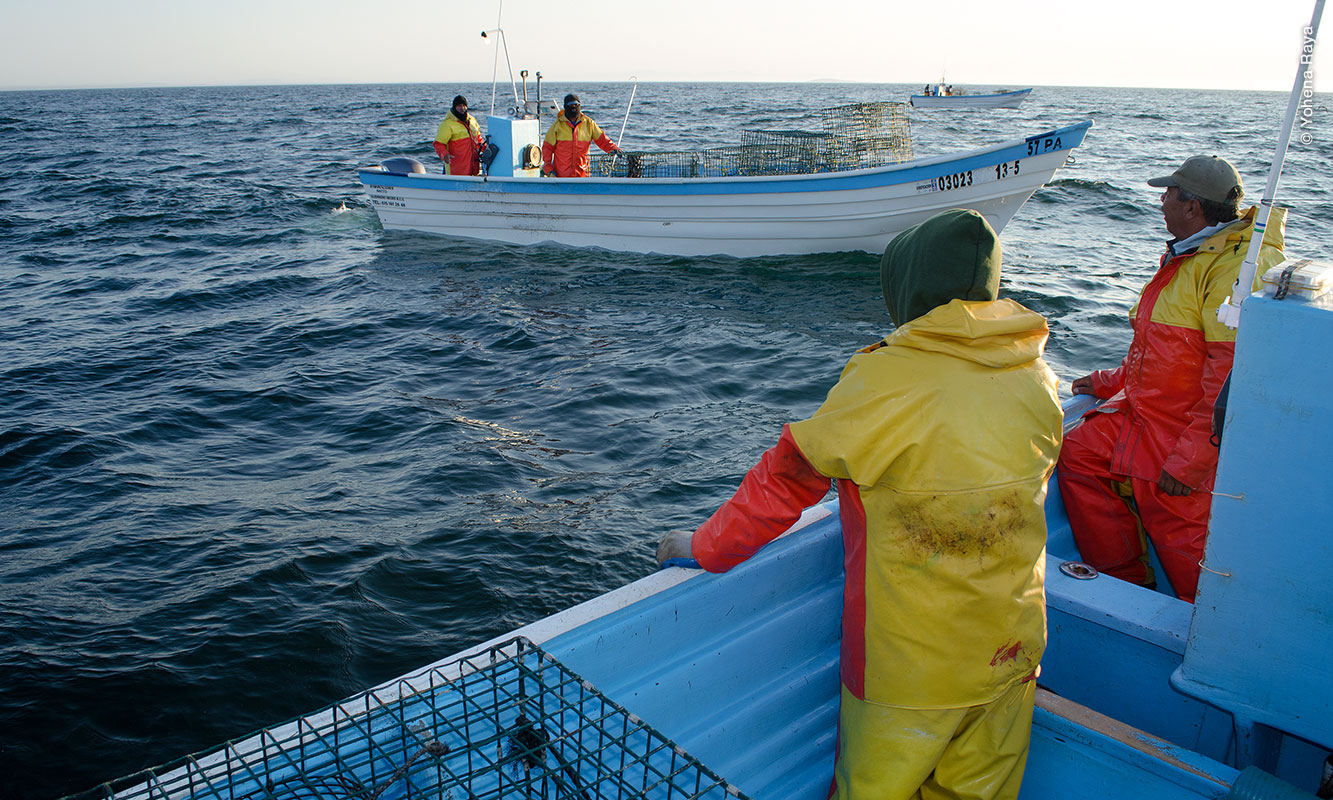 Pescadores en Punta Abreojos, Baja California Sur