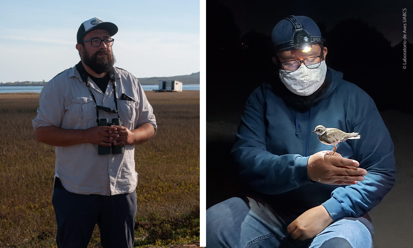 Retratos de Víctor Ayala en campo.