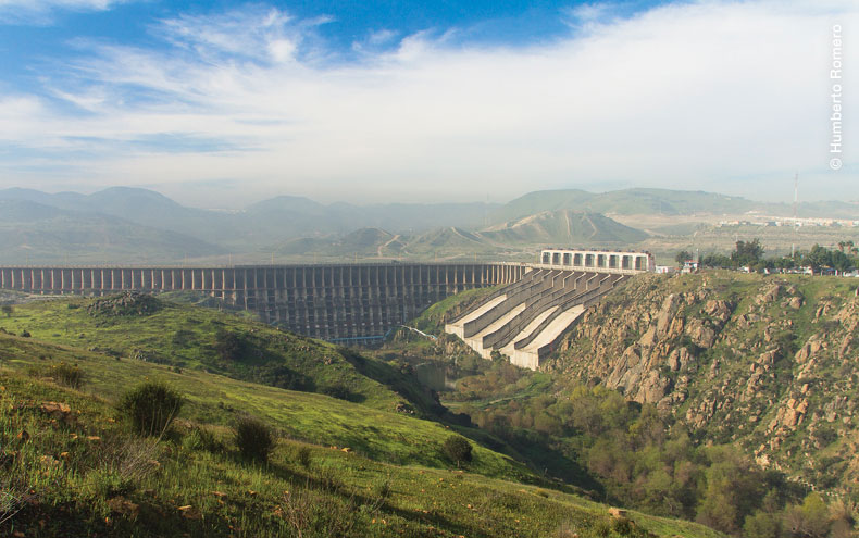 Presa del Río Tijuana. Foto de Humberto Romero.