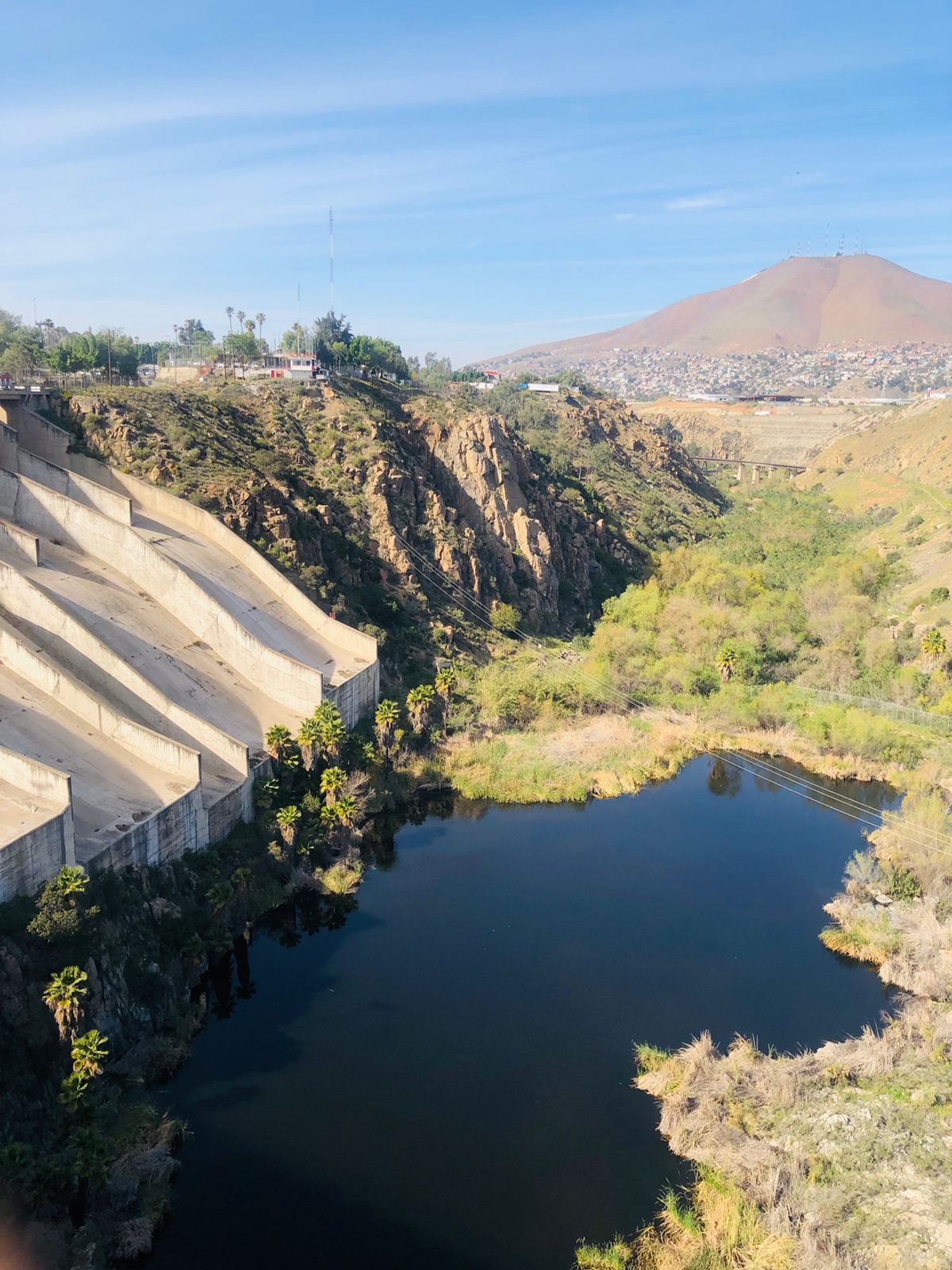 Vista de la cuenca del Río Tijuana