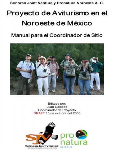 Proyecto de Aviturismo en el Noroeste de México