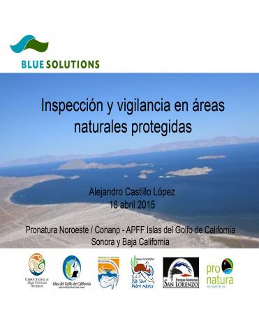 Inspección y vigilancia en áreas naturales protegidas