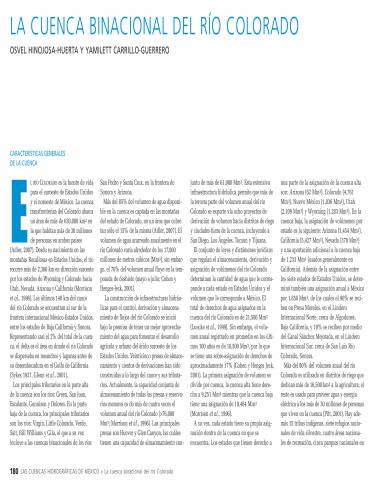 La cuenca binacional del Río Colorado 