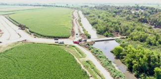 Vista aérea de sección del Dren Cedritos